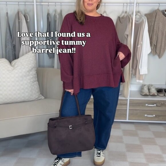 SPANX Denim - Spanx Plus Size Barrel Jeans